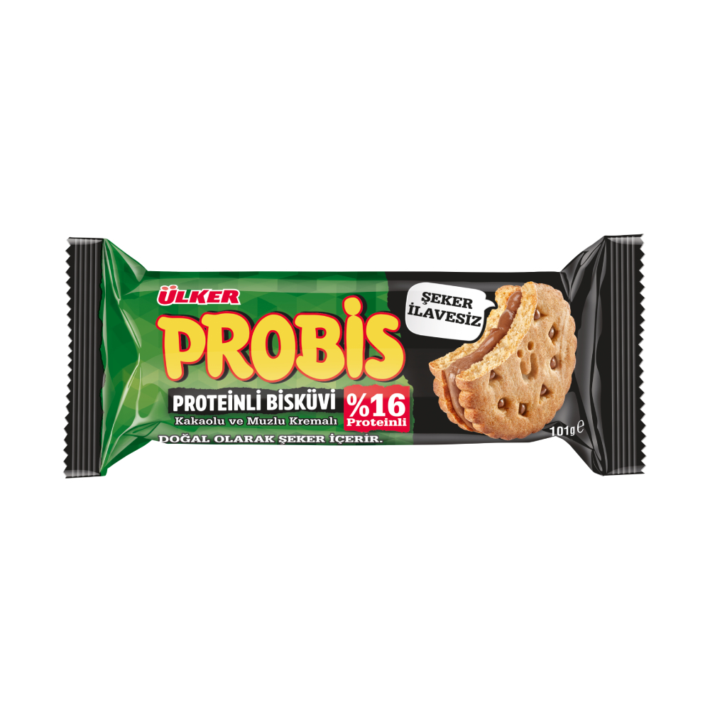 Ülker Probis Proteinli Şeker İlavesiz Bisküvi 101g