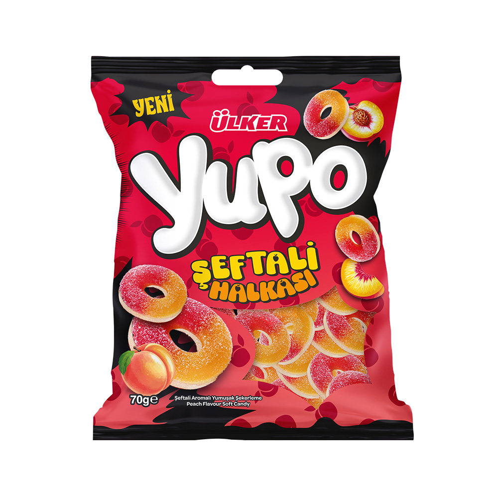 Yupo Şeftali Halkası 70g